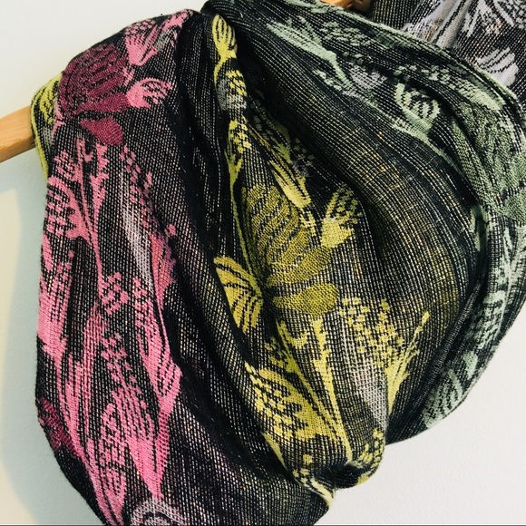 H&M Divided Shimmery MultiColor Scarf Grey Green - Picture 4 of 6